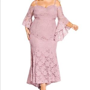 City Chic Mesmerize Lace Maxi